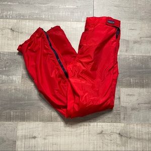 Patagonia Red Nylon Snow Fleece Lined Pants